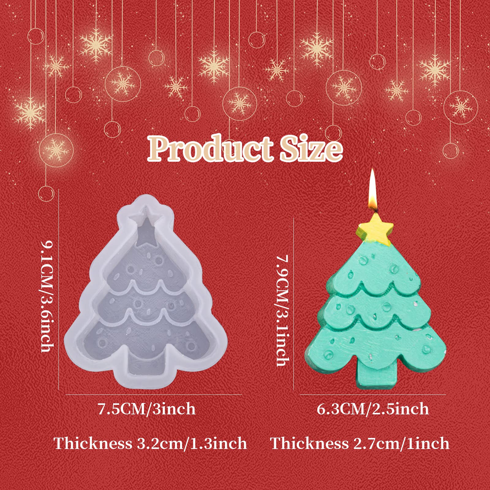 Amazon.co.jp: レジン シリコンモールド クリスマス キャンドル